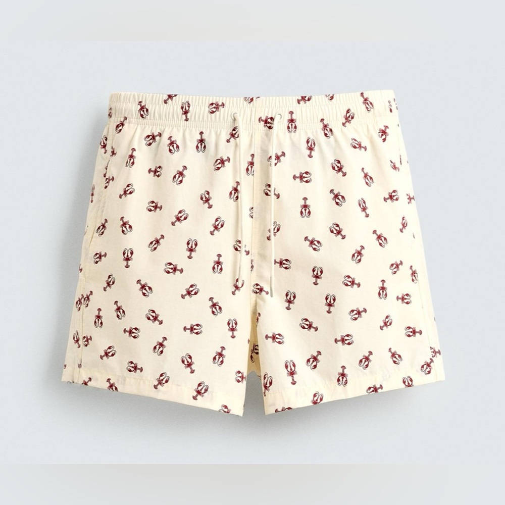 Zara Cream Swim 🦞🦞🦞 LOBSTER SWIMSUIT